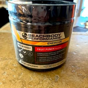 Beachbody Energize. New unopened. Fruit punch flavor. Exp 03/22.